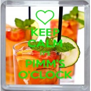 Keep Calm It's Pimm's O'clock - Small Coaster