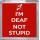 I'm Deaf Not Stupid - Small Coaster