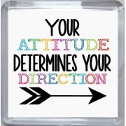 Your Attitude Determines Your Direction - Small Coaster