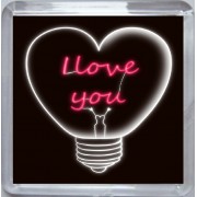 I Love You - Small Coaster