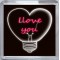 I Love You - Small Coaster