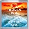 Heaven is a Cottage by the Sea - Small Coaster