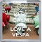 Keep Calm and Love a Vespa - Small Coaster