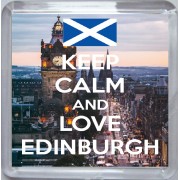 Keep Calm and Love Edinburgh - Small Coaster