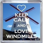 Keep Calm and Love Windmills - Small Coaster