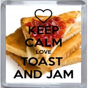 Keep Calm Love Toast and Jam - Small Coaster
