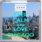 Keep Calm and Love Chicago - Small Coaster