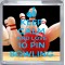 Keep Calm and Love 10 Pin Bowling - Small Coaster