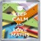 Keep Calm and Love Maths - Small Coaster