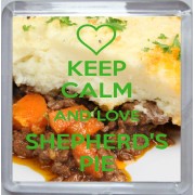 Keep Calm and Love Shepherd's Pie - Small Coaster