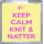 Keep Calm Knit & Natter - Small Coaster