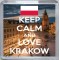 Keep Calm and Love Krakow - Small Coaster