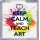 Keep Calm and Teach Art - Small Coaster