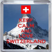 Keep Calm and Love Switzerland - Small Coaster