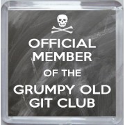 Official Member of the Grumpy Old Git Club - Small Coaster