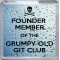Founder Member of the Grumpy Old Git Club - Small Coaster