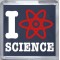 I Love Science - Small Coaster