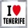 I Love (heart) Tenerife - Small Coaster
