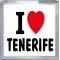 I Love (heart) Tenerife - Small Coaster