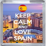 Keep Calm and Love Spain - Small Coaster