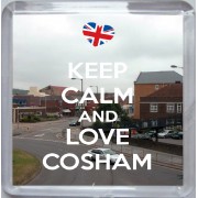 Keep Calm and Love Cosham - Small Coaster