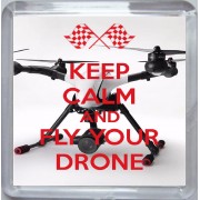 Keep Calm and Fly Your Drone - Small Coaster