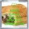 Keep Calm and Love Mince & Cheese Pie - Small Coaster