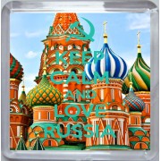 Keep Calm and Love Russia - Small Coaster