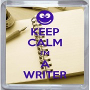 Keep Calm I'm a Writer - Small Coaster