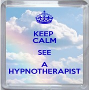 Keep Calm See a Hypnotherapist - Small Coaster