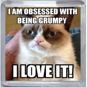 I Am Obsessed with Being Grumpy I Love It! - Small Coaster