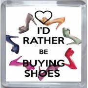 I'd Rather be Buying Shoes - Small Coaster