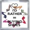 I'd Rather be Buying Shoes - Small Coaster
