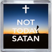 Not Today Satan - Small Coaster