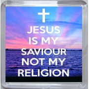 Jesus is My Saviour Not my Religion - Small Coaster