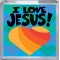 I Love Jesus! - Small Coaster