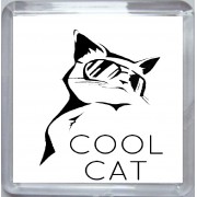 Cool Cat - Small Coaster