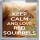 Keep Calm and Love Red Squirrels - Small Coaster