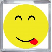 Tongue Out Smiley - Small Coaster