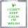 I Can't Keep Calm I'm Welsh - Small Coaster
