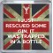 I Just Rescued some Gin, It was trapped in a Bottle - Small Coaster