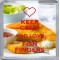 Keep Calm and Love Fish Fingers - Small Coaster