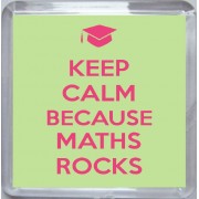 Keep Calm because Maths Rocks - Small Coaster