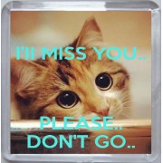 I'll Miss You. Please Don't Go. - Small Coaster