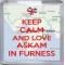 Keep Calm and Love Askam in Furness - Small Coaster