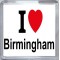 I Love (heart) Birmingham - Small Coaster