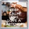Keep Calm and Love a Bartender - Small Coaster