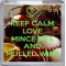 Keep Calm Love Mince Pies and Mulled Wine - Small Coaster