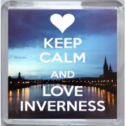 Keep Calm and Love Inverness - Small Coaster