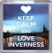 Keep Calm and Love Inverness - Small Coaster